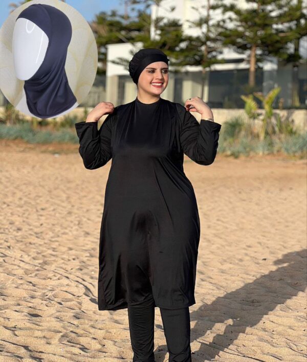 Modest Full-Length Burkini: Perfect for Swimming, 4-Piece Set, Available in Multiple Colors SW001CH - Image 3