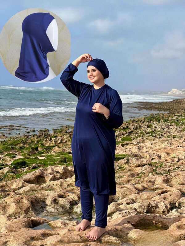 Modest Full-Length Burkini: Perfect for Swimming, 4-Piece Set, Available in Multiple Colors SW001CH - Image 2