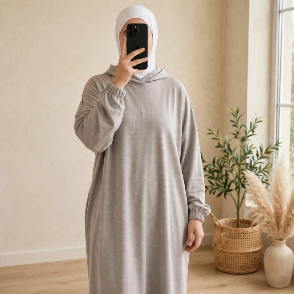 طقم محجبات رياضي نسائي أوفر سايز من مونطوني تركي