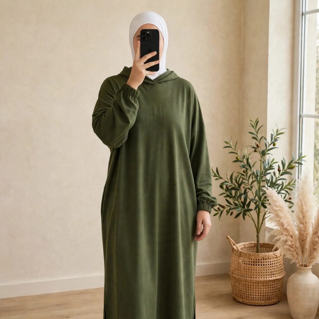 طقم محجبات رياضي نسائي أوفر سايز من مونطوني تركي