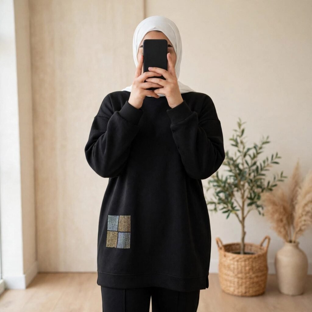 طقم Chams نسائي أوفر سايز من سكوبا تركي