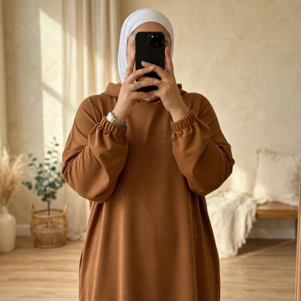 طقم محجبات رياضي نسائي أوفر سايز من مونطوني تركي