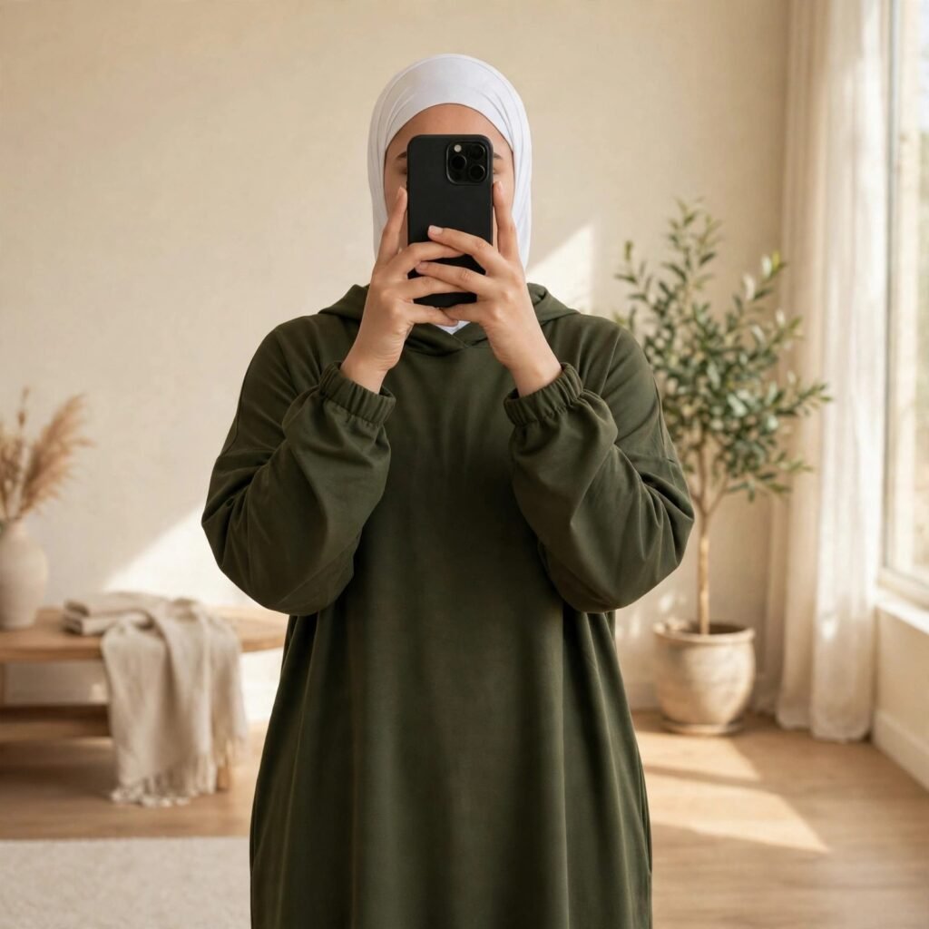 طقم محجبات رياضي نسائي أوفر سايز من مونطوني تركي